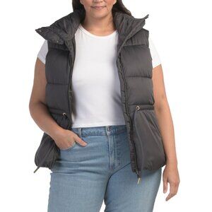 SAVE THE DUCK Grey Ren Puffer Vest